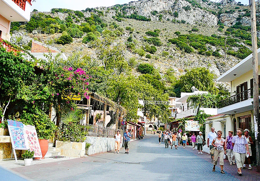 Picturesque streets of Spili Village